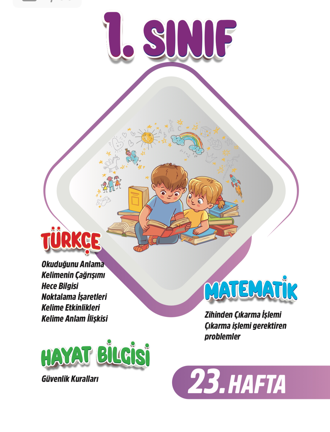 1. Sınıf 23. Hafta Renkli Fasikül