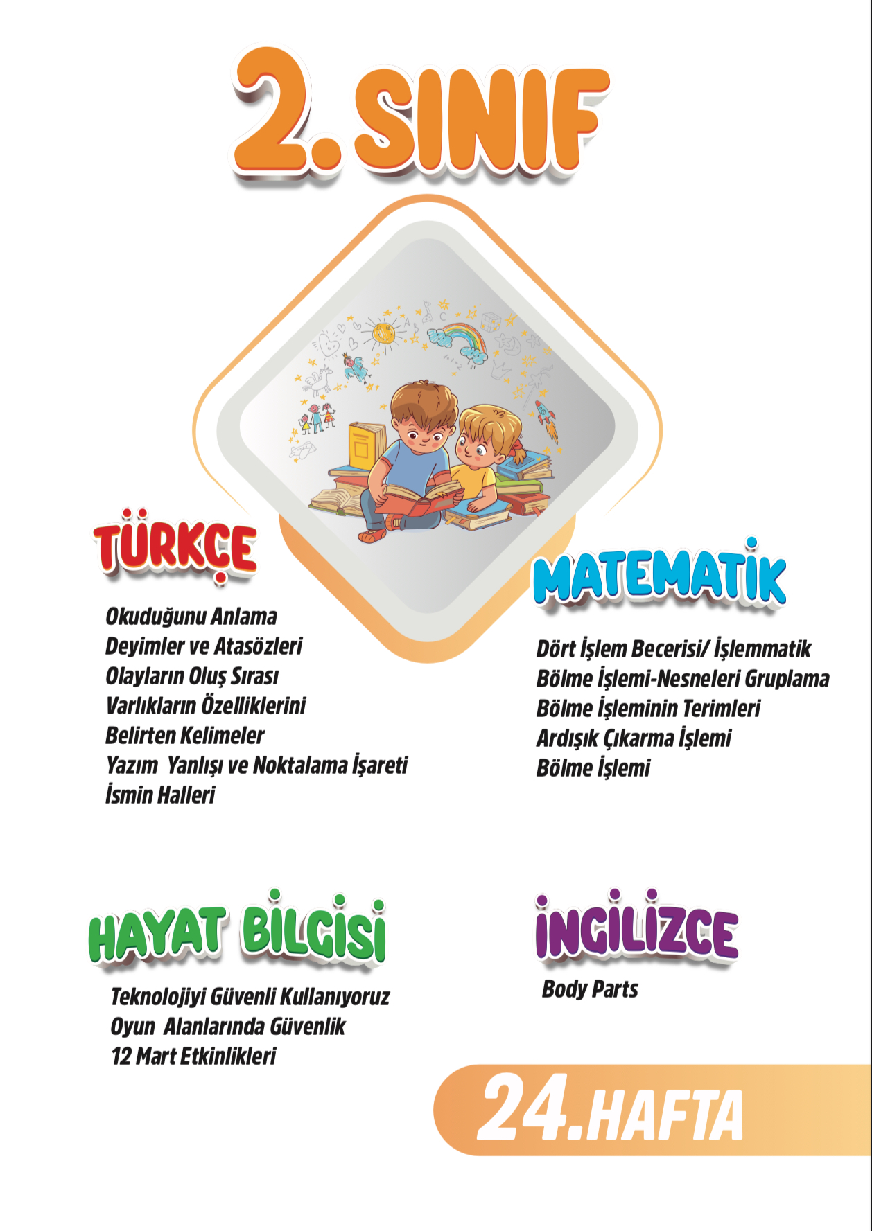 2. Sınıf 24. Hafta Renkli Fasikül