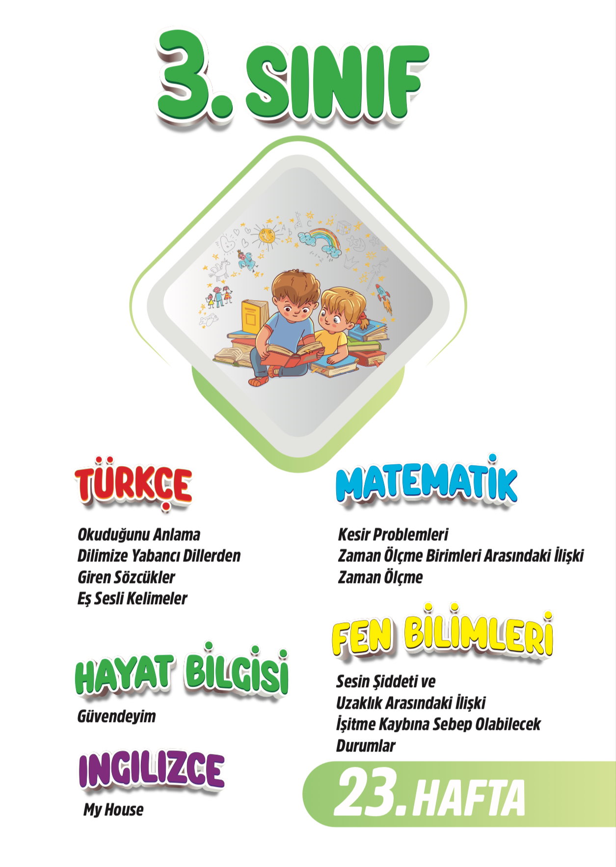 3. Sınıf 23. Hafta Renkli Fasikül