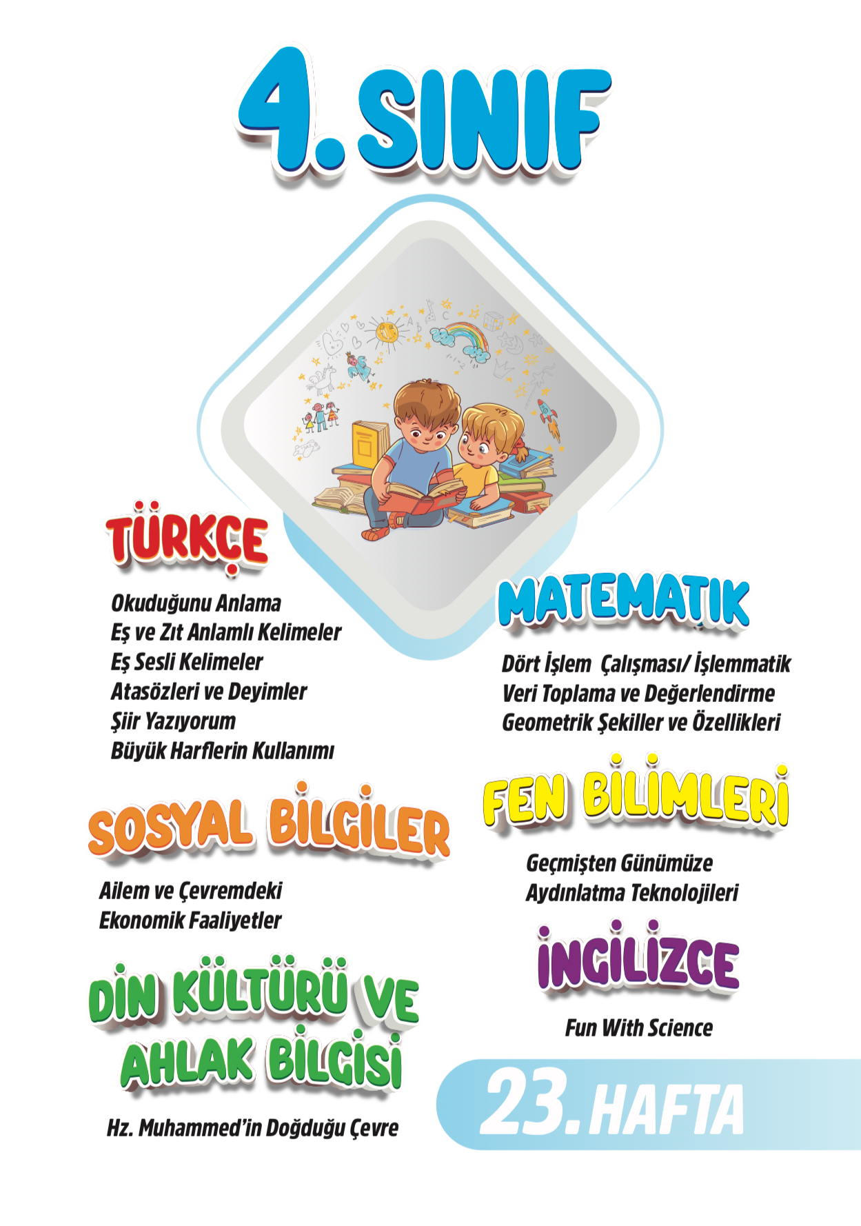 4. Sınıf 23. Hafta Renkli Fasikül