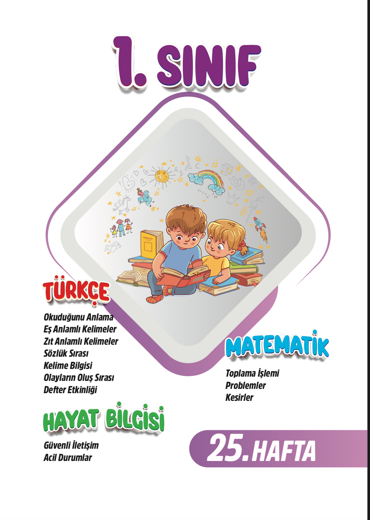 1. Sınıf 25. Hafta Renkli Fasikül