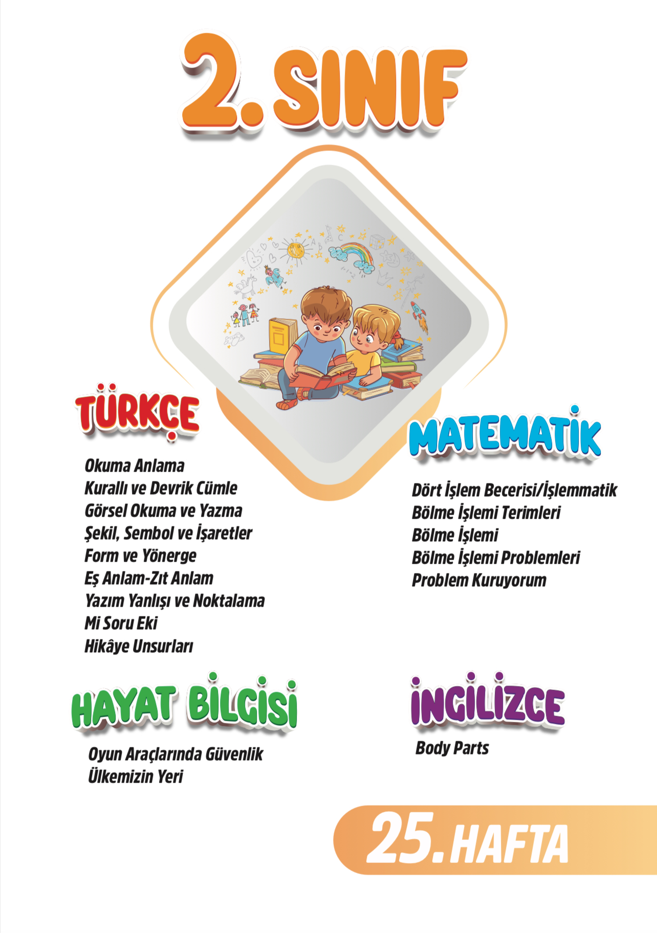 2. Sınıf 25. Hafta Renkli Fasikül 