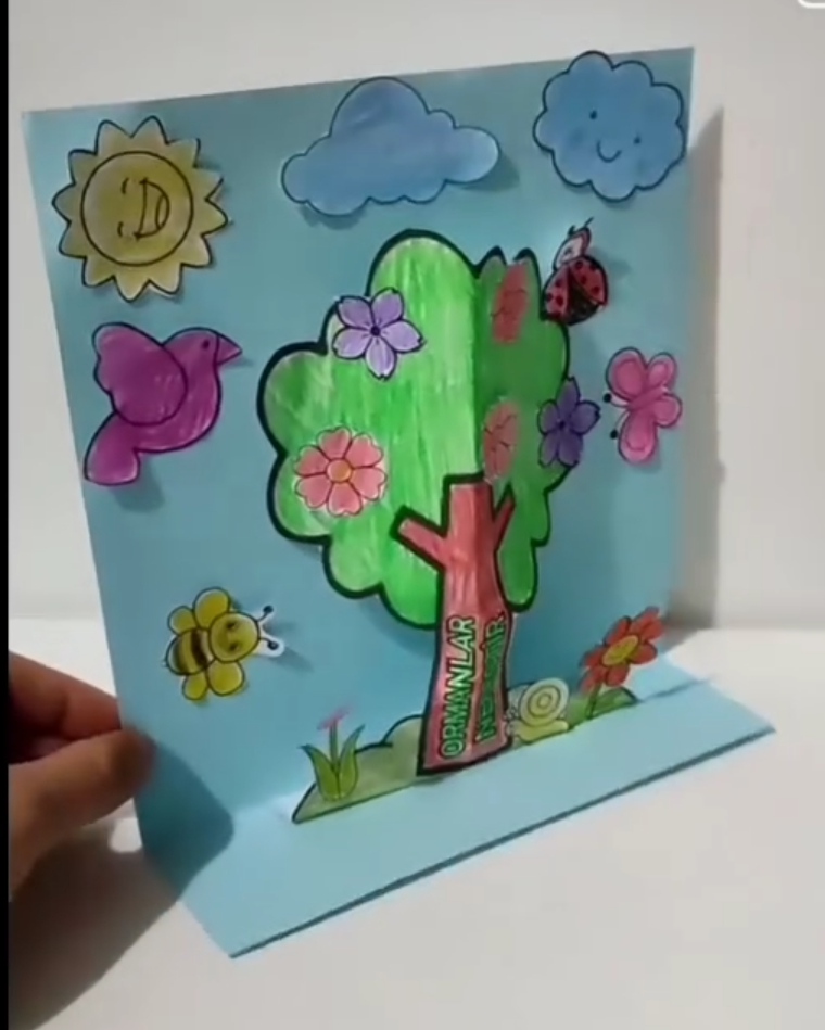 ORMAN HAFTASI 3 BOYUTLU AĞAÇ 