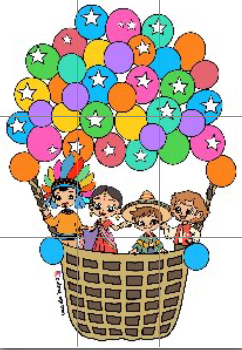9 A4 Sepette Çocuklar RENKLİ
