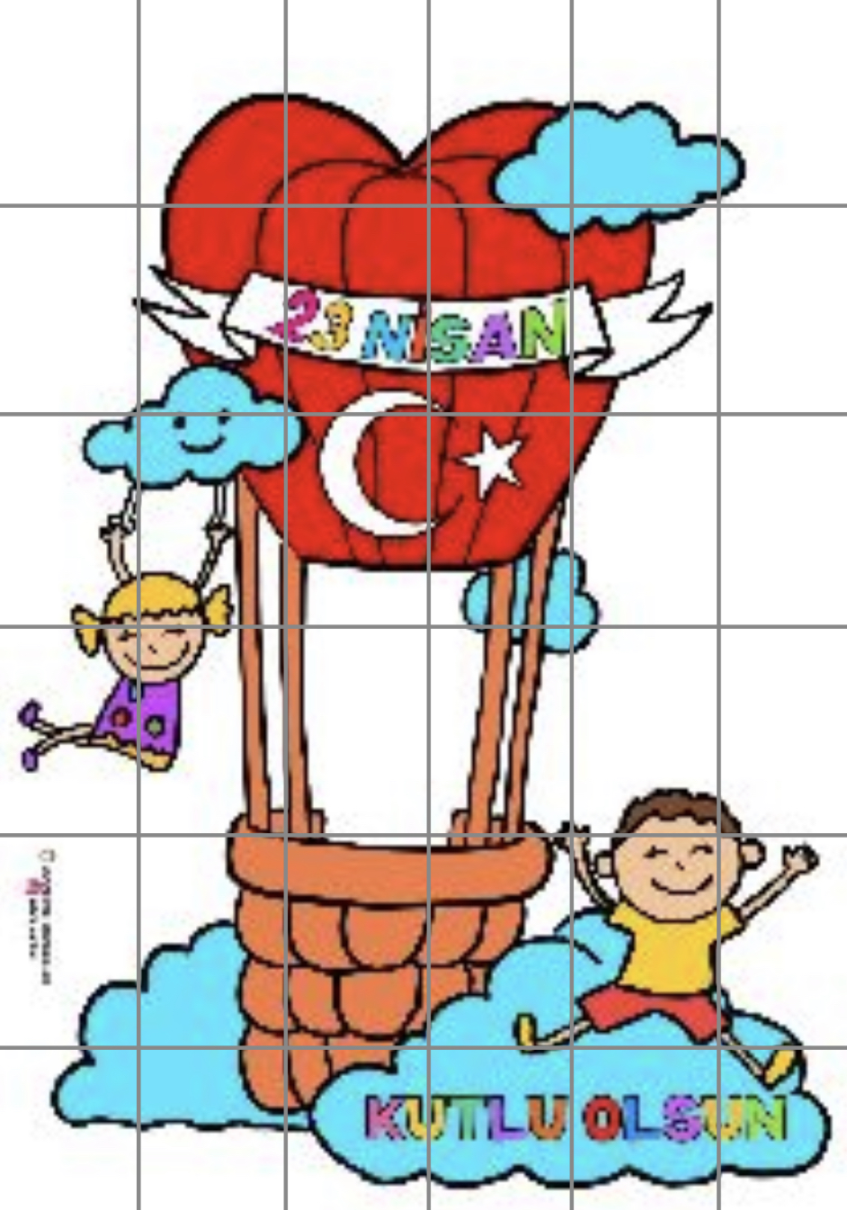 36 A4 Hatıra Balonu RENKLİ