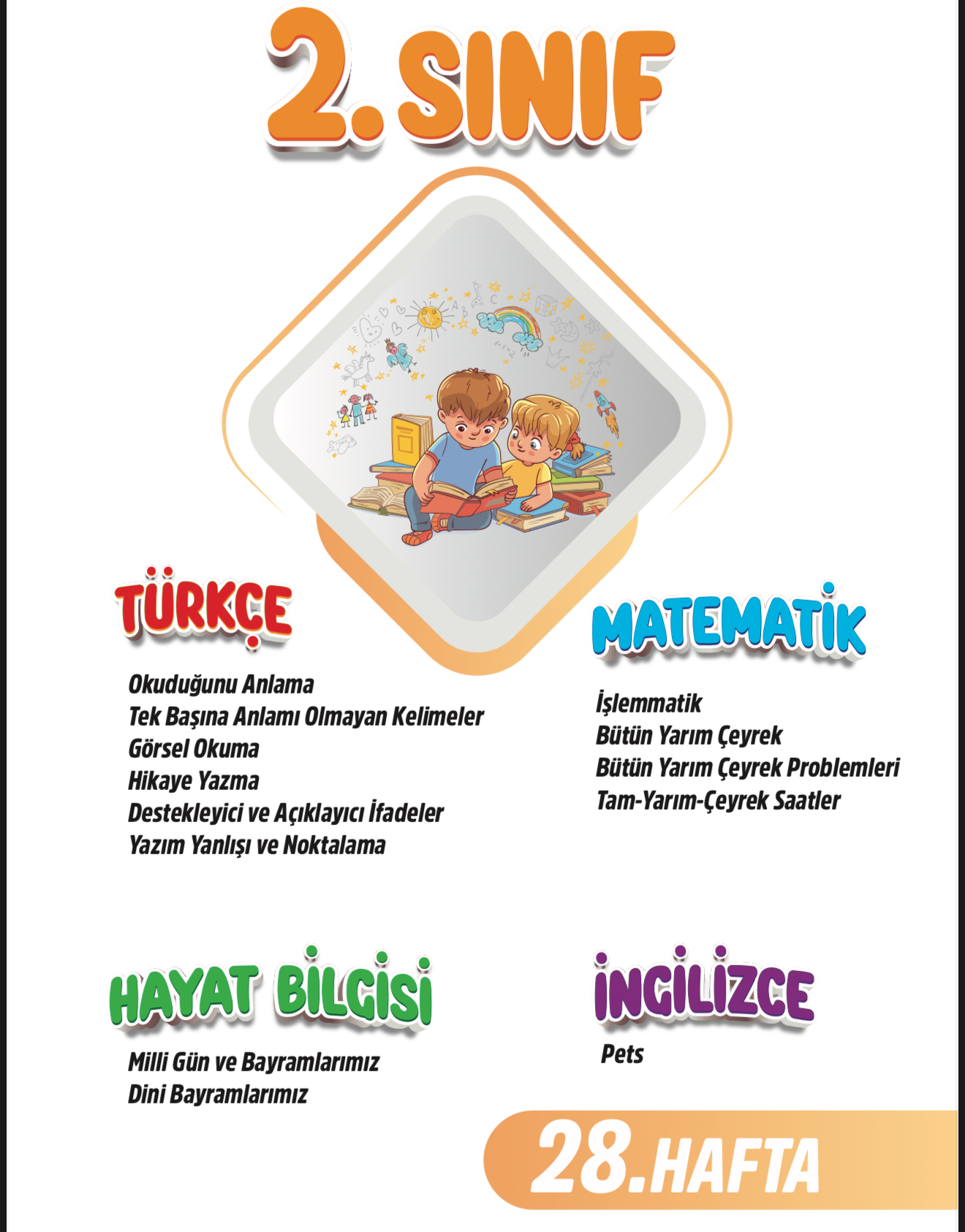 2. Sınıf 28. Hafta Renkli Fasikül