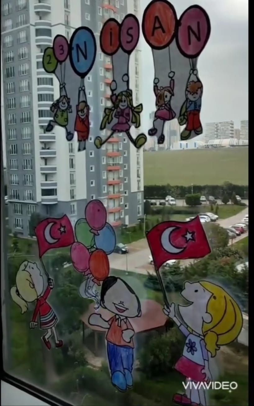 23 NİSAN PANO VE PENCERE SÜSÜ 