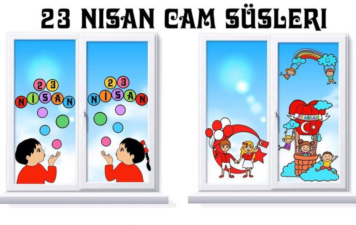 23 Nisan Cam Süsleri 2