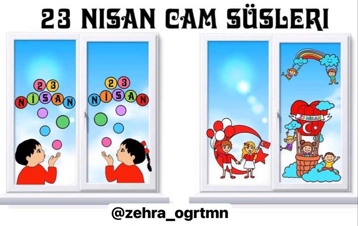23 Nisan Cam Süslerimiz 2