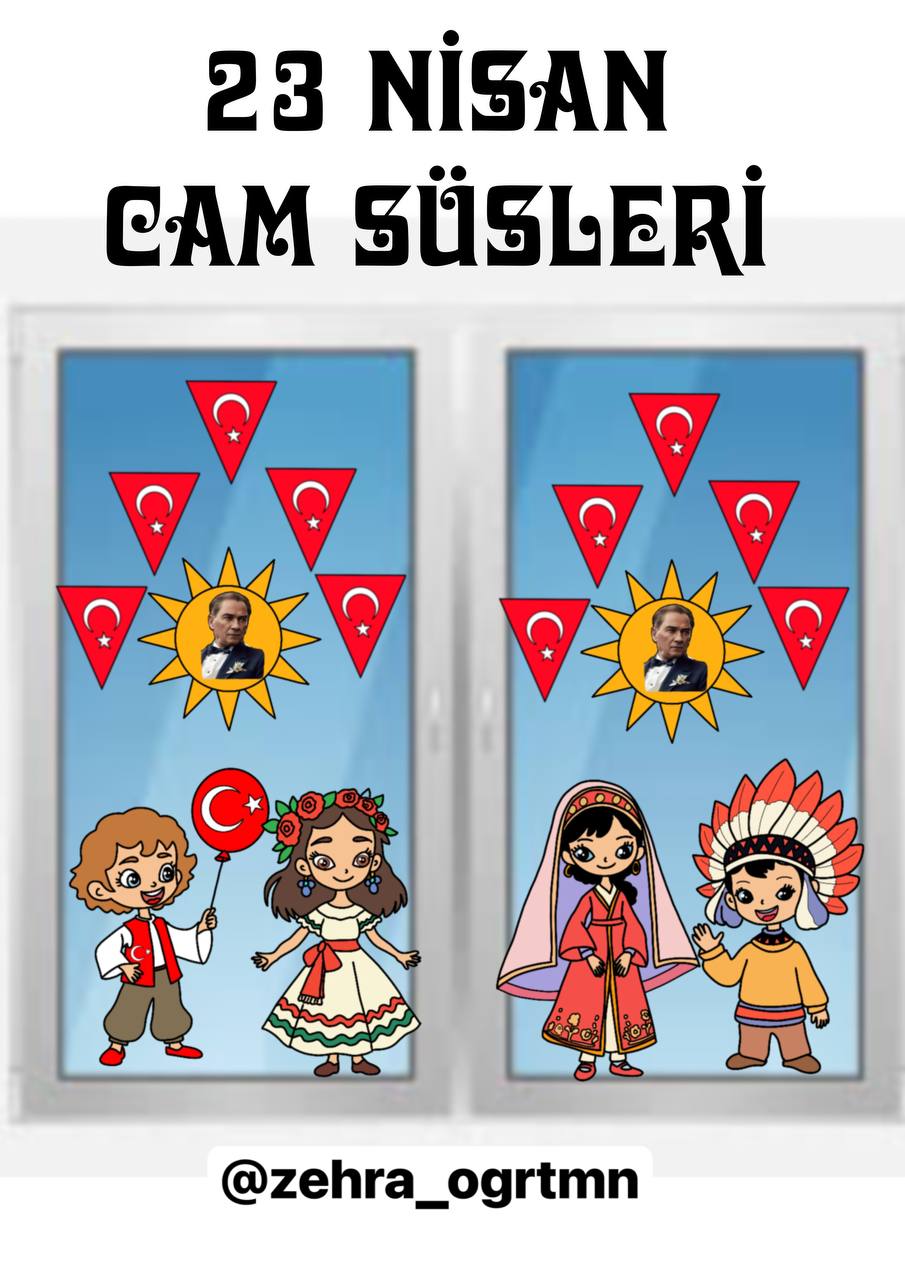 23 Nisan Cam Süsleri