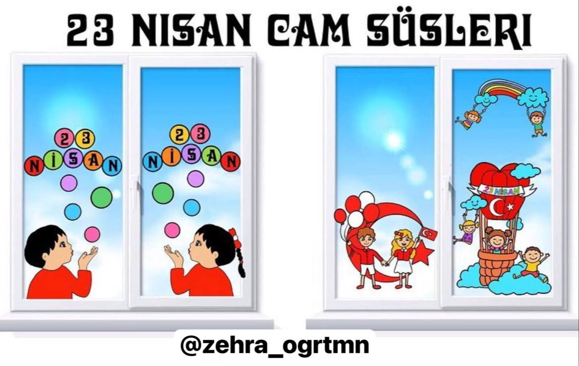 23 Nisan Cam Süsler 2