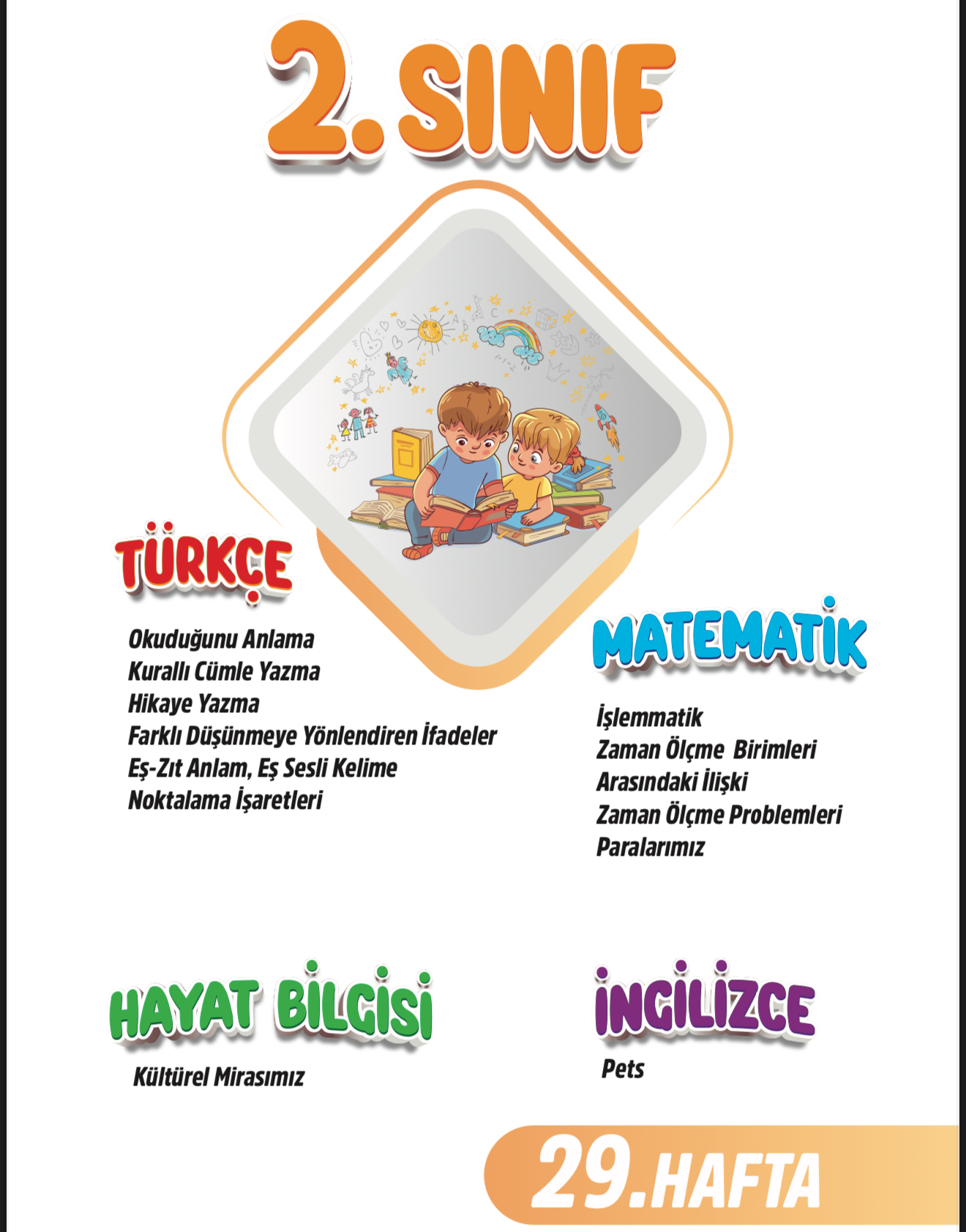 2. Sınıf 29. Hafta Renkli Fasikül