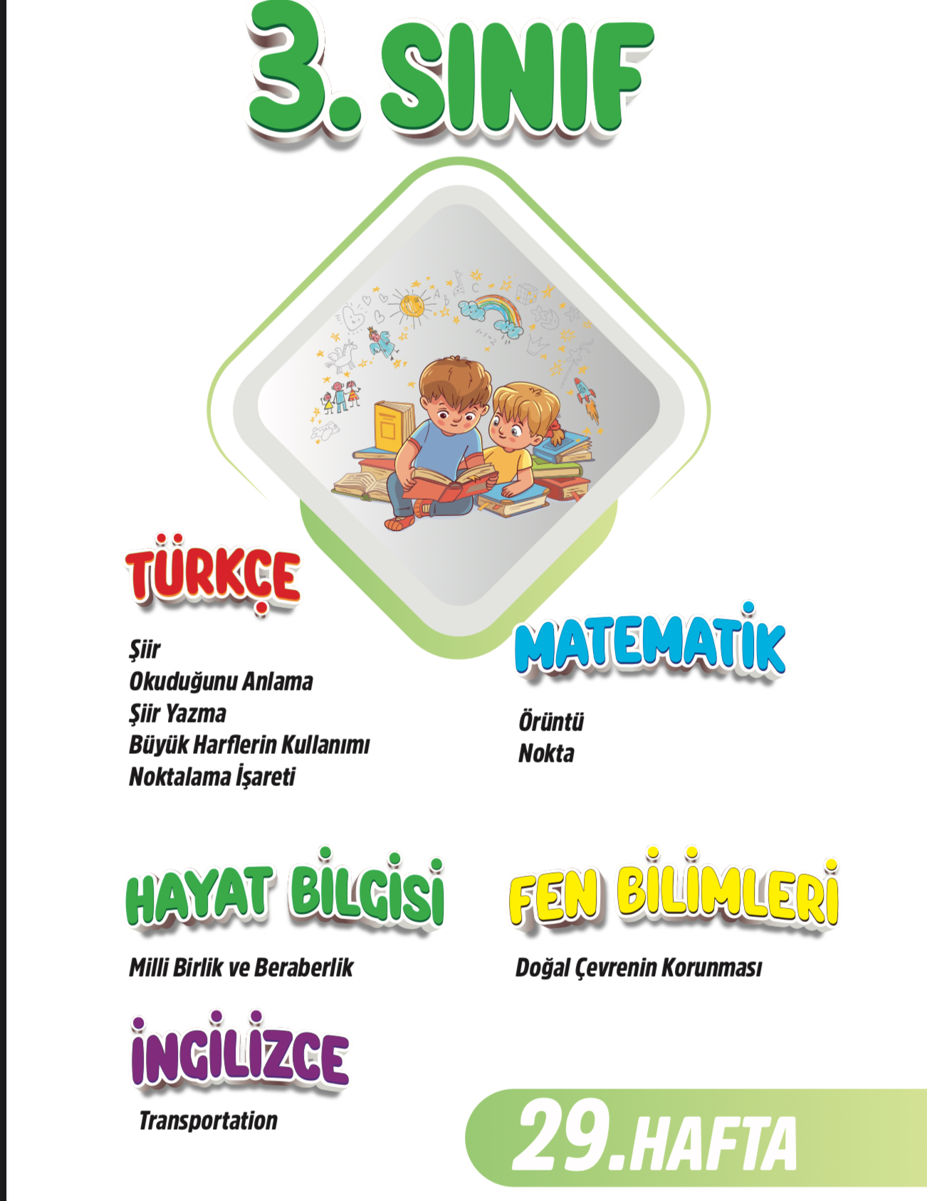 3. Sınıf 29. Hafta Renkli Fasikül