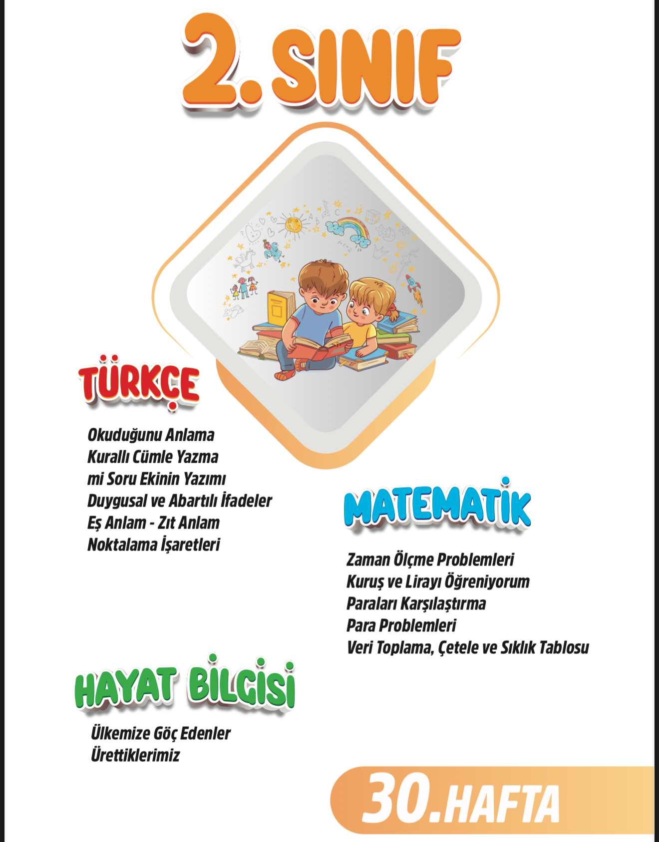 2. Sınıf 30. Hafta Renkli Fasikül