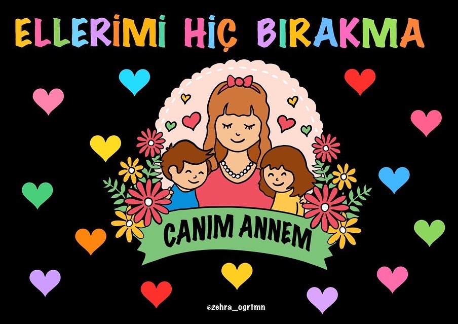 9 A4 Canım Annem Renksiz