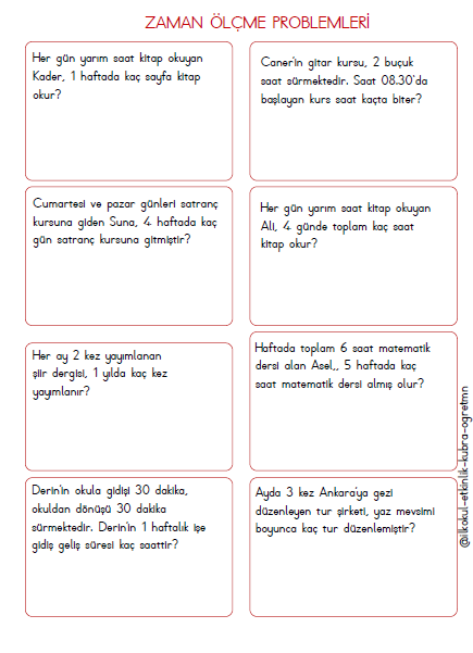 ZAMAN PROBLEMLERİ