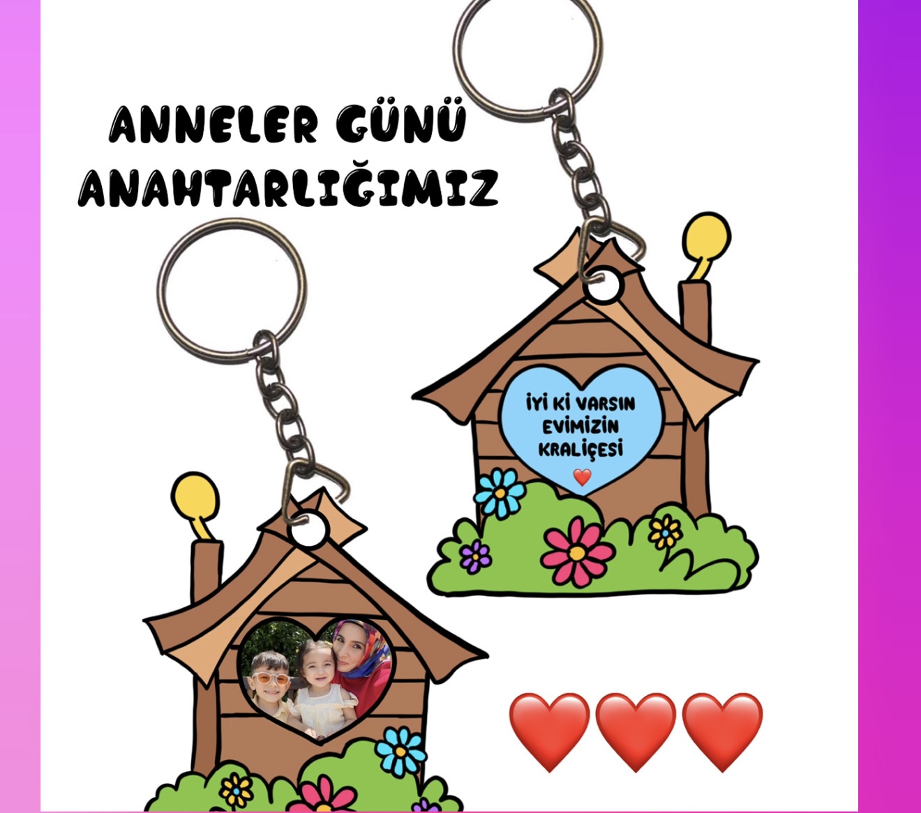 Anneler Günü Anahtarlık