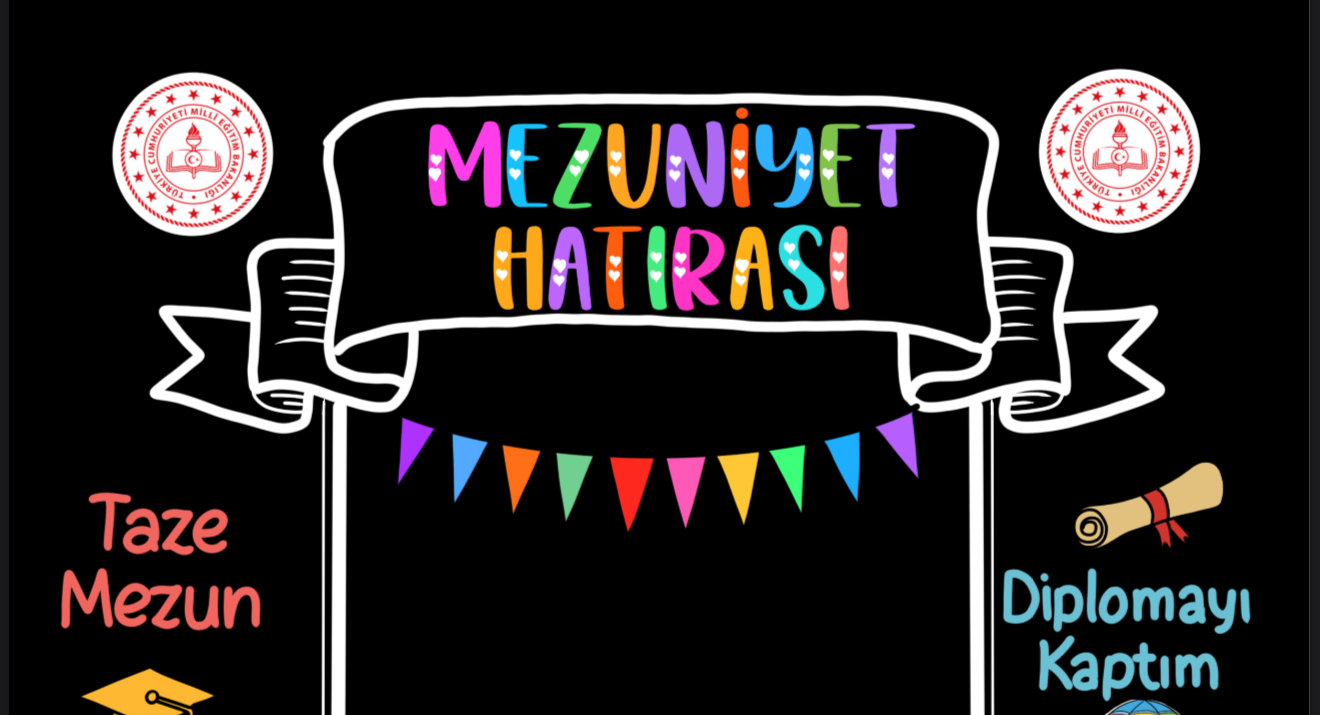 Ortaokul Mezuniyet Hatırası Logolu