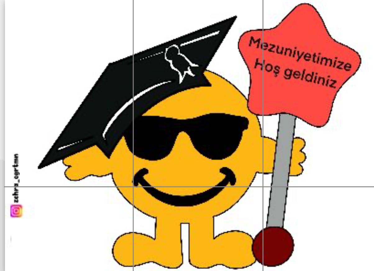6 A4 Emojili Mezuniyetimize Hoş Geldiniz Görseli