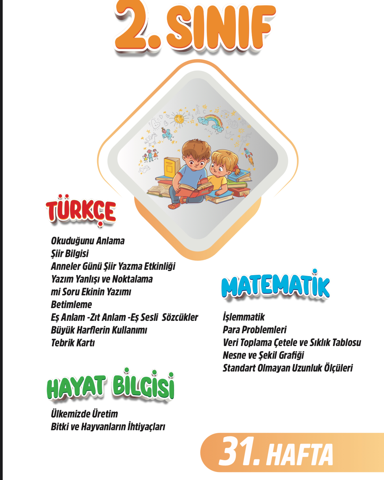 2. Sınıf 31. Hafta Renkli Fasikül