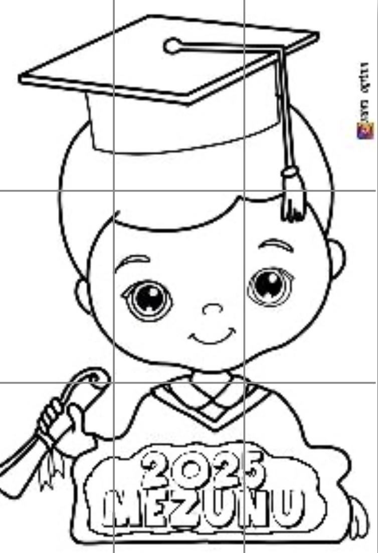 9 A4 Mezun Çocuklar RENKSİZ