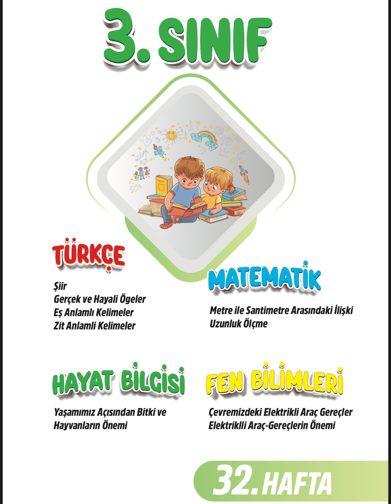 3. Sınıf 32. Hafta Renkli Fasikül