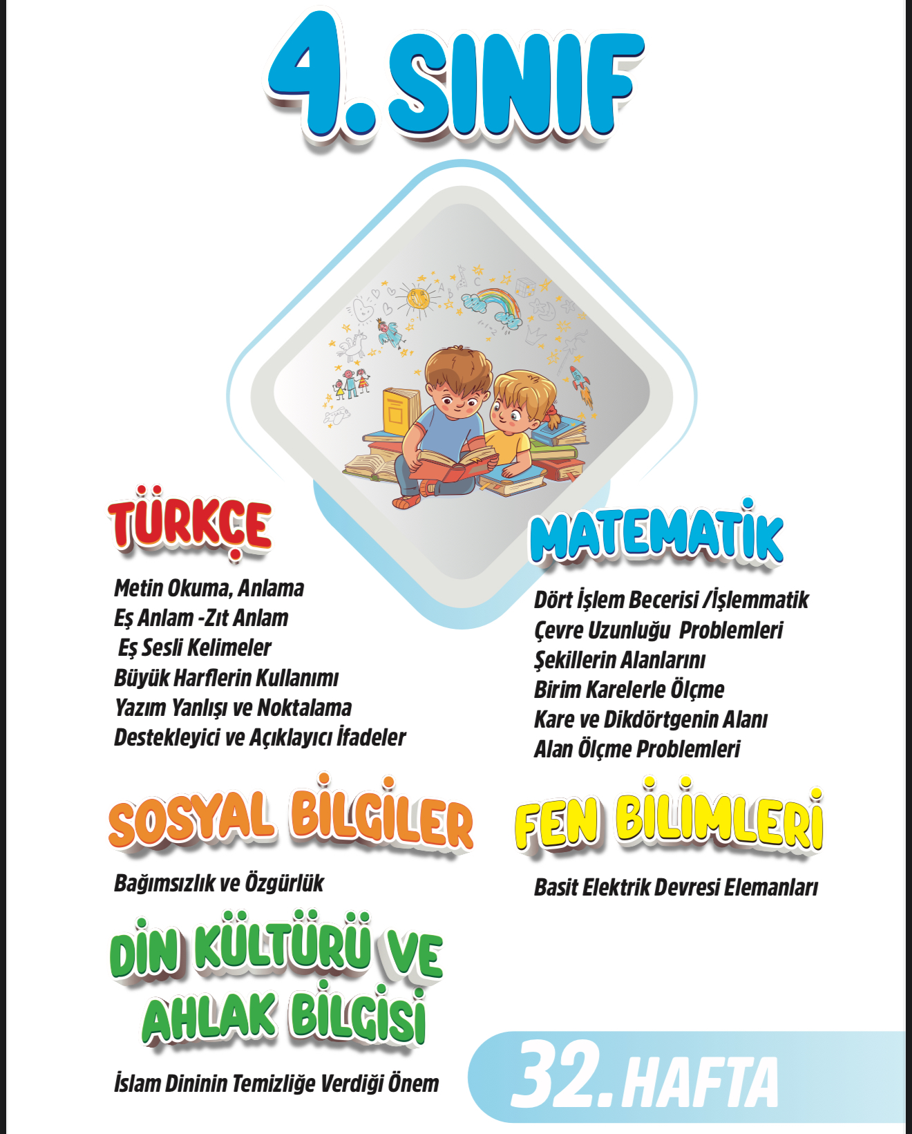 4. Sınıf 32. Hafta Renkli Fasikül
