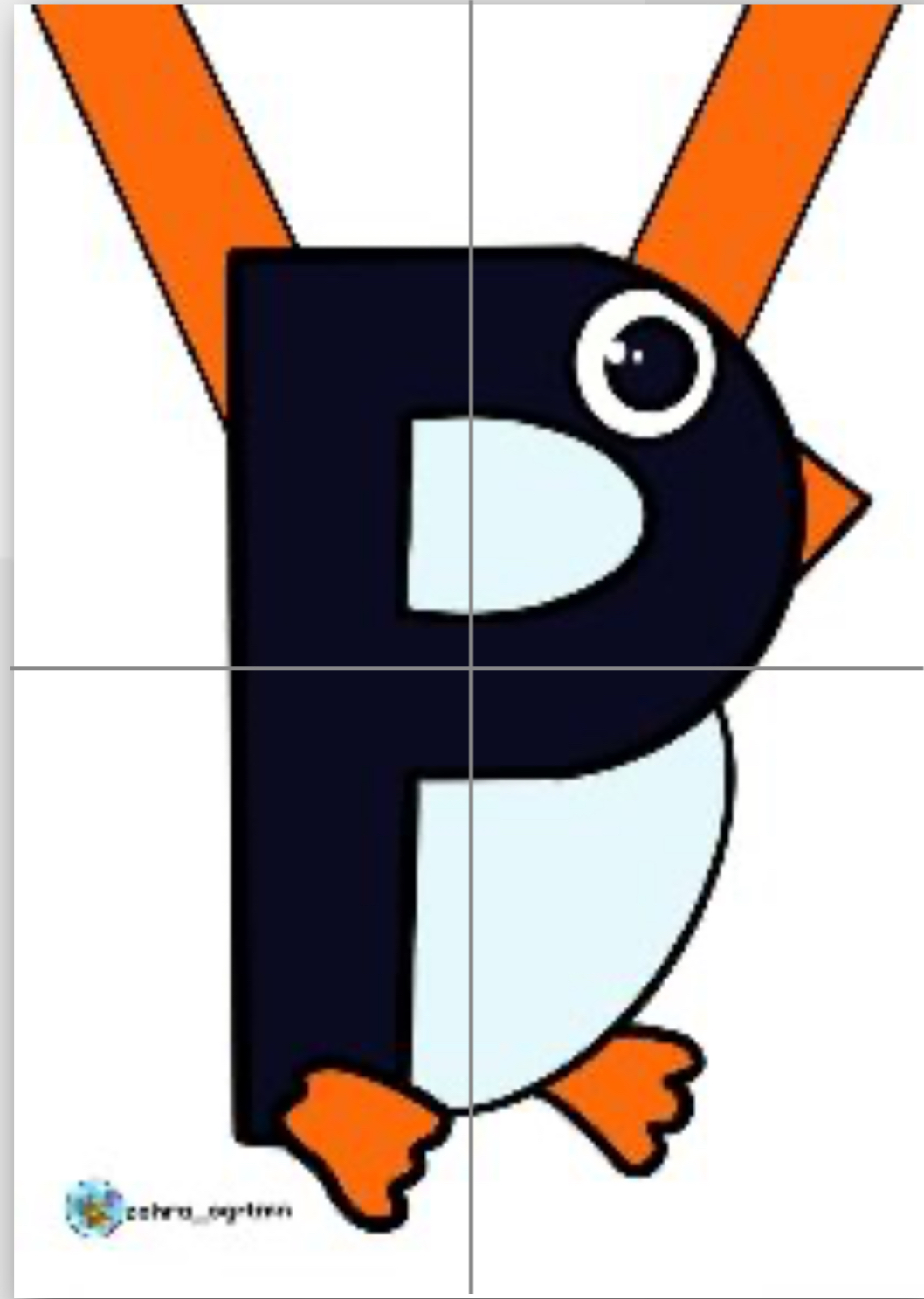 Boyuna Asmalık P Sesi Penguen 4 A4 RENKLİ