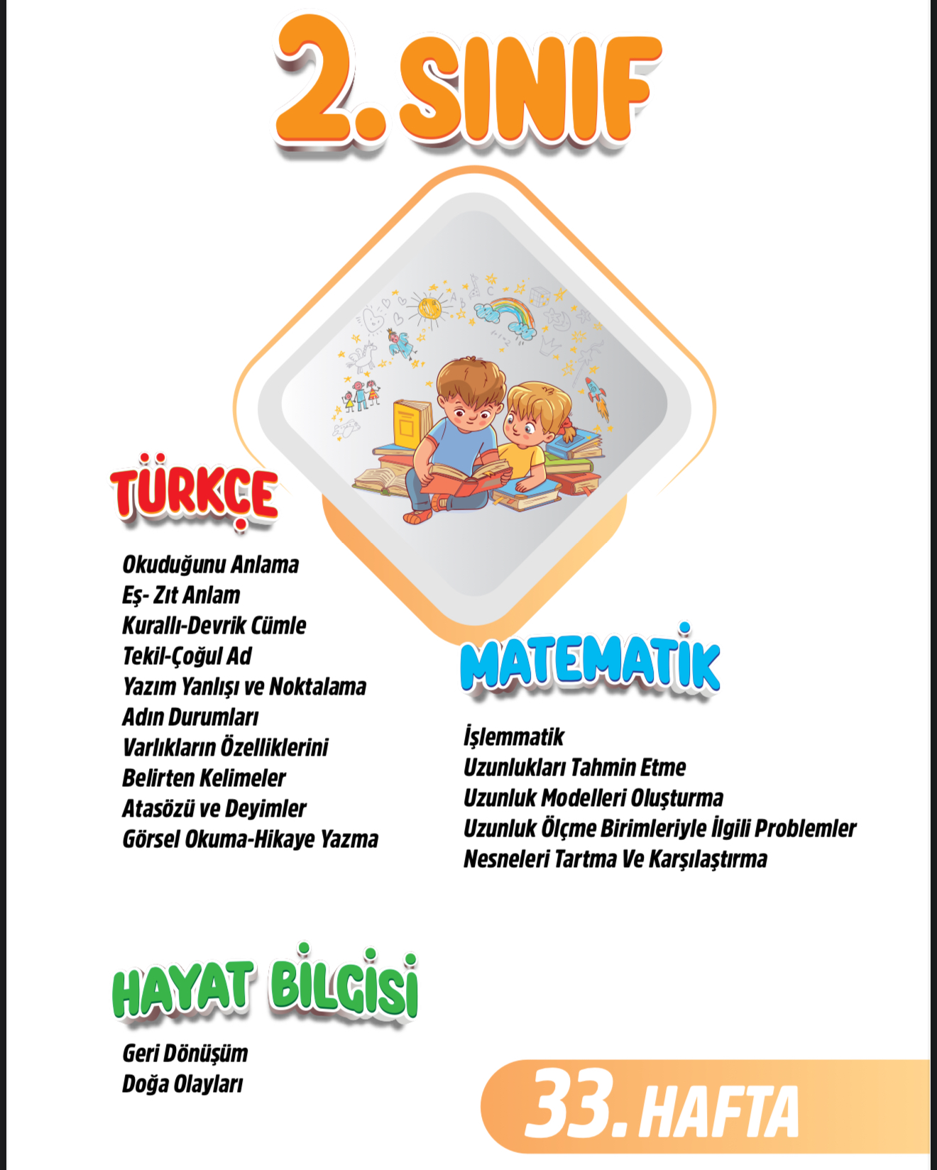 2. Sınıf 33. Hafta Renkli Fasikül 