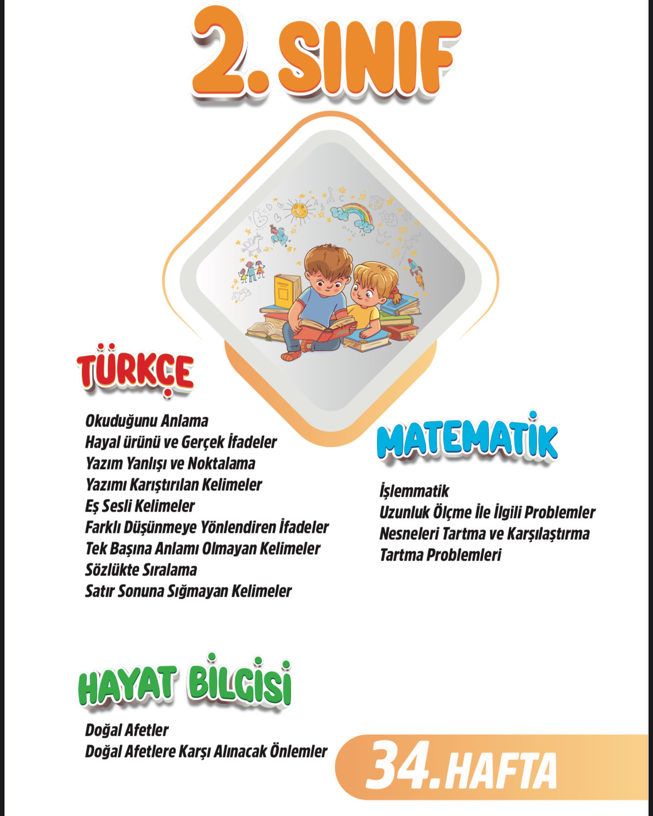 2. Sınıf 34. Hafta Renkli Fasikül 