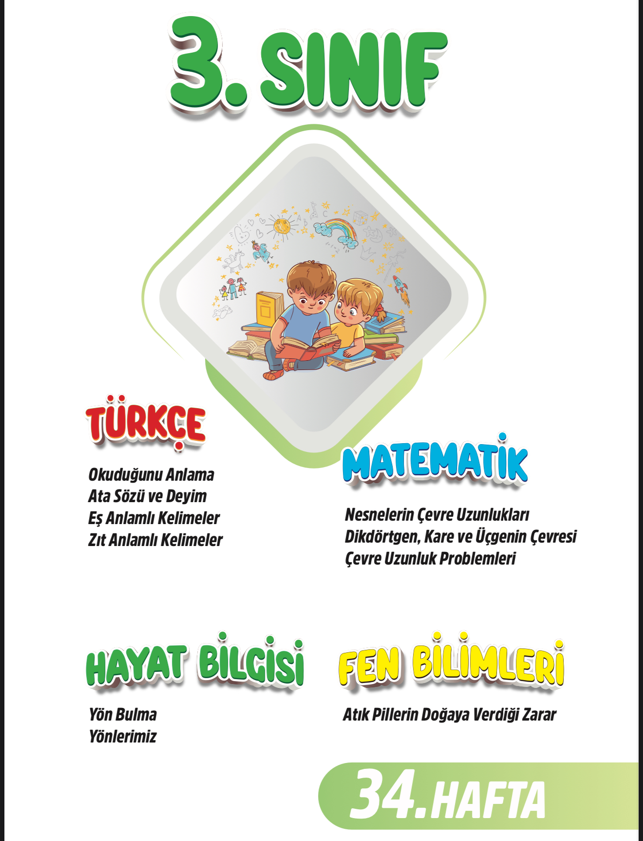 3. Sınıf 34. Hafta Renkli Fasikül 