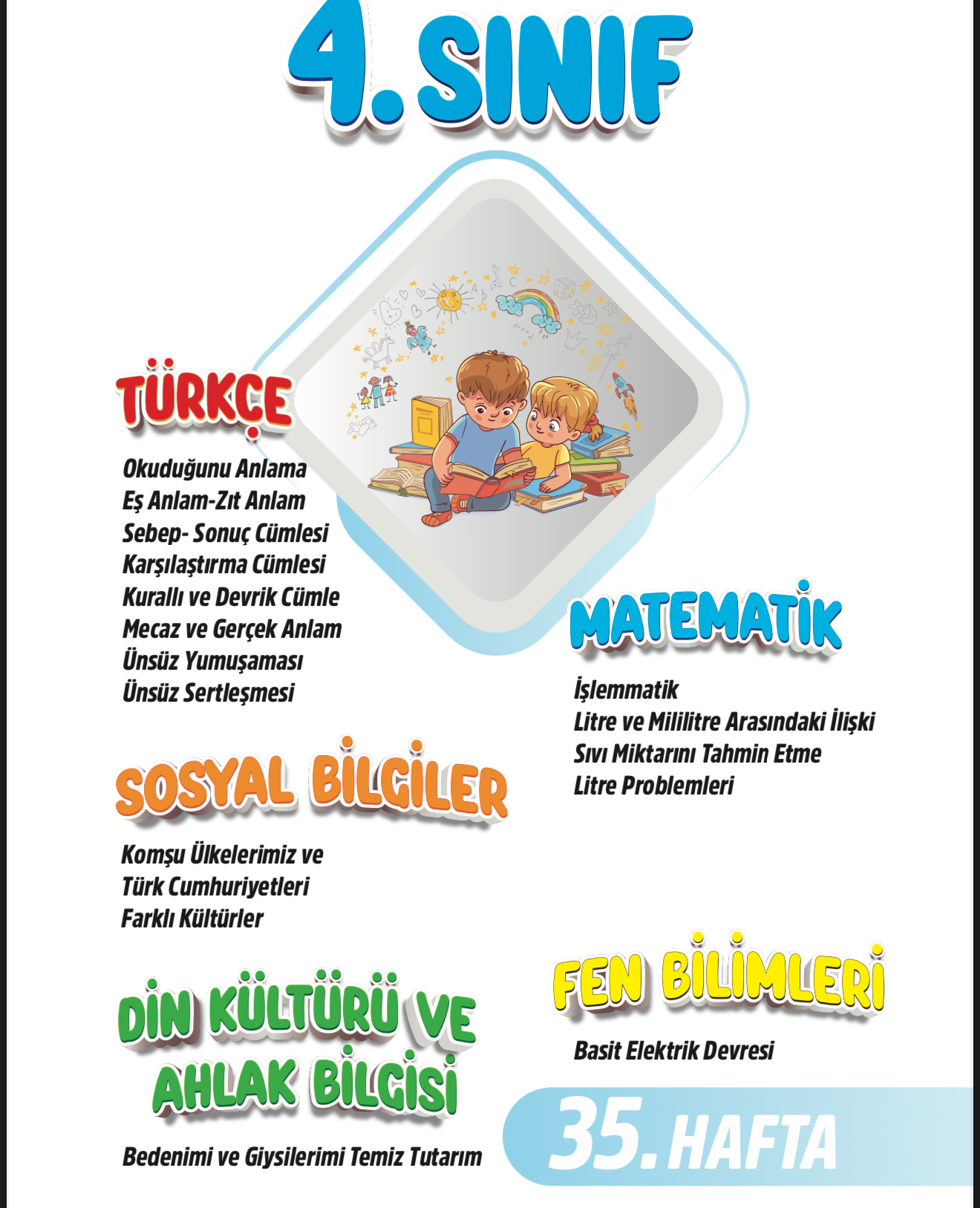 4. Sınıf 35. Hafta Renkli Fasikül