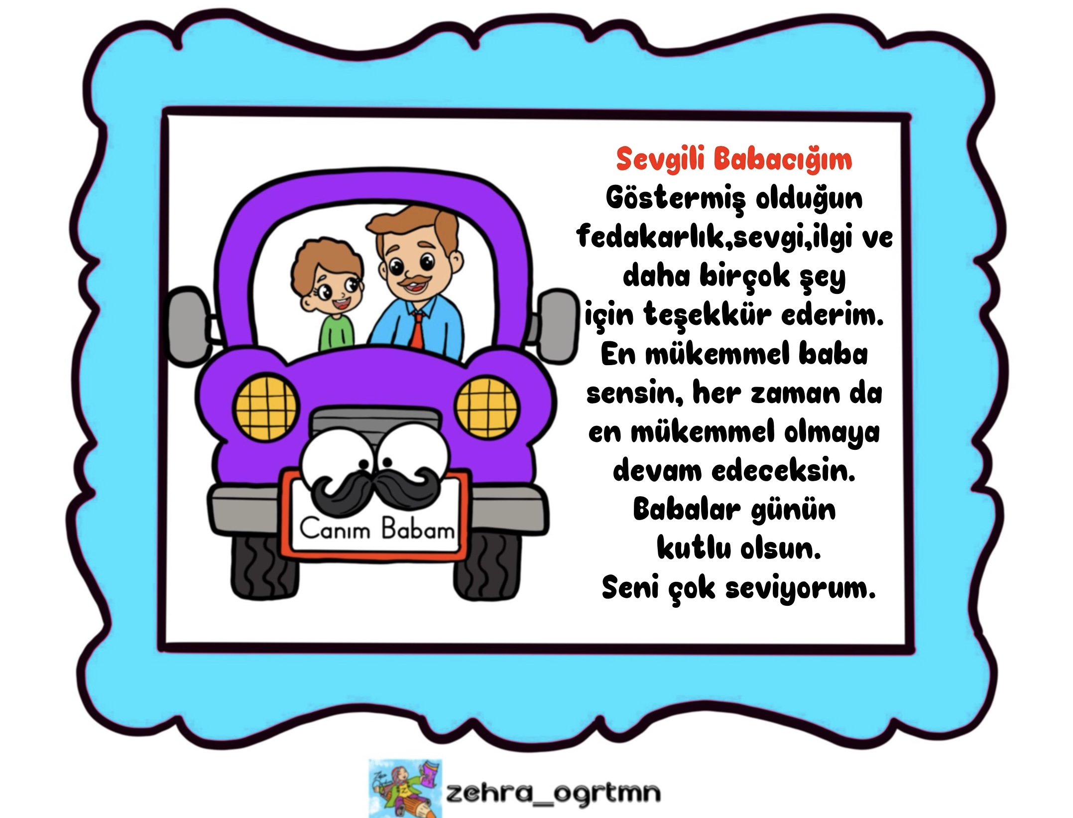 Babalar Günü Magnet