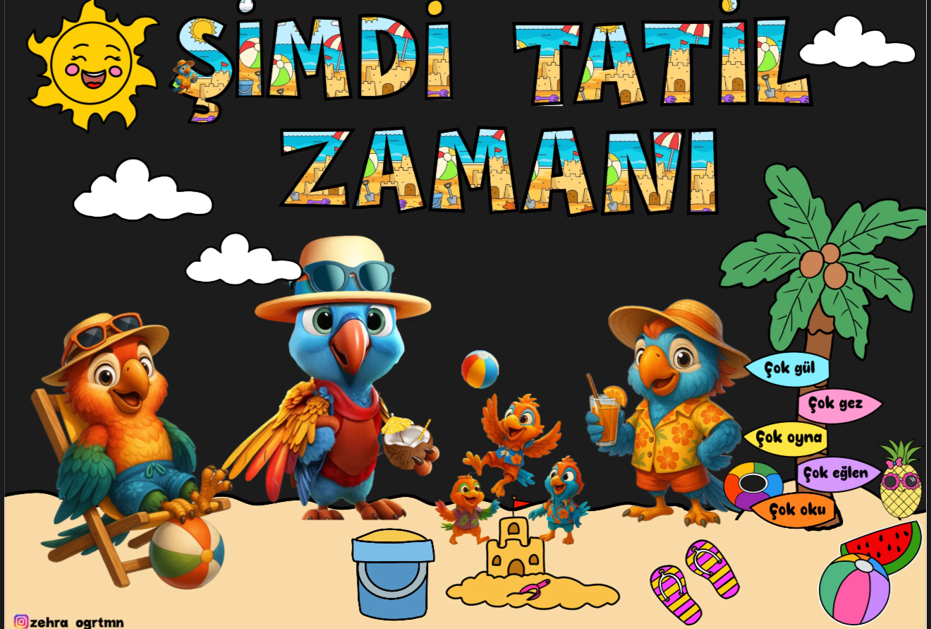 Şimdi Tatil Zamanı Dijital Pano