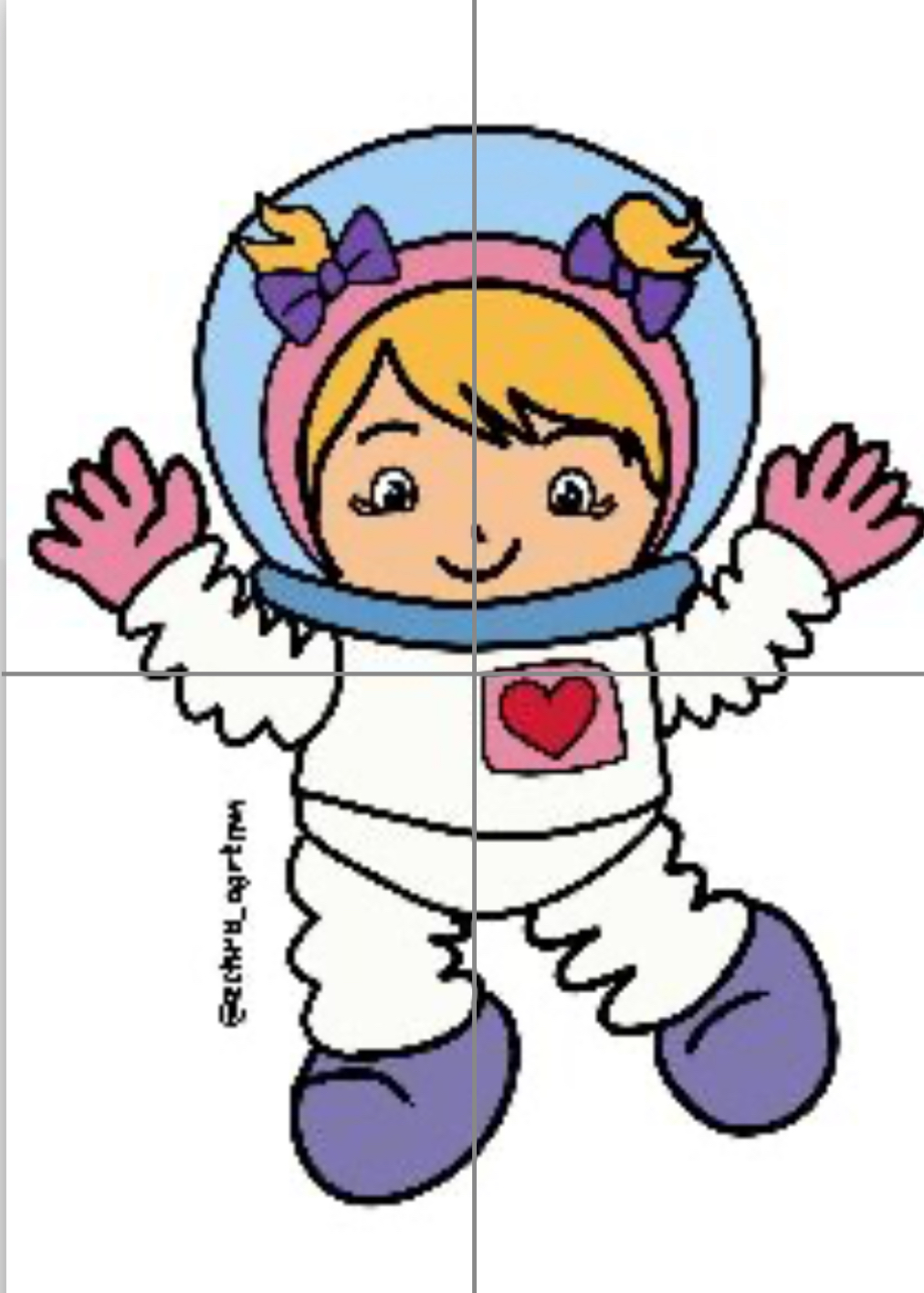 4 A4 Astronot Kız Erkek RENKLİ Güncellendi