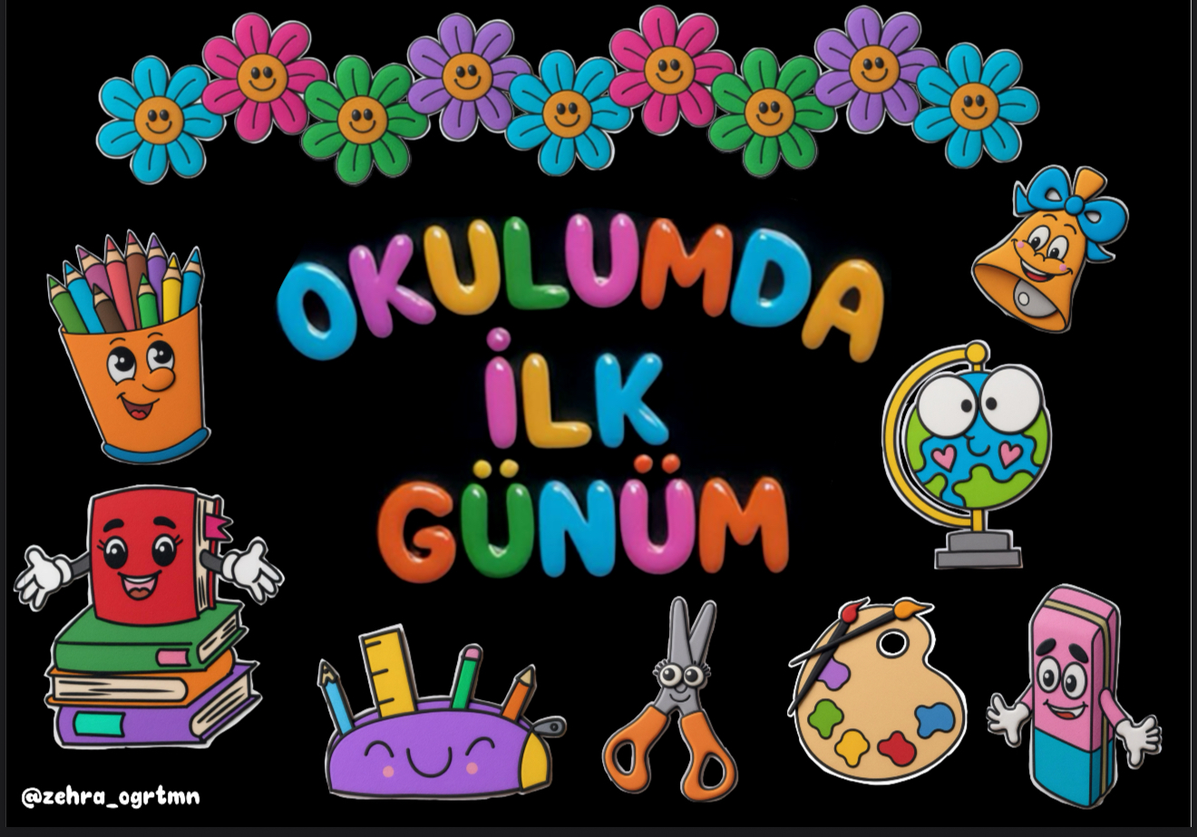 Okulumda İlk Günüm Dijital Pano