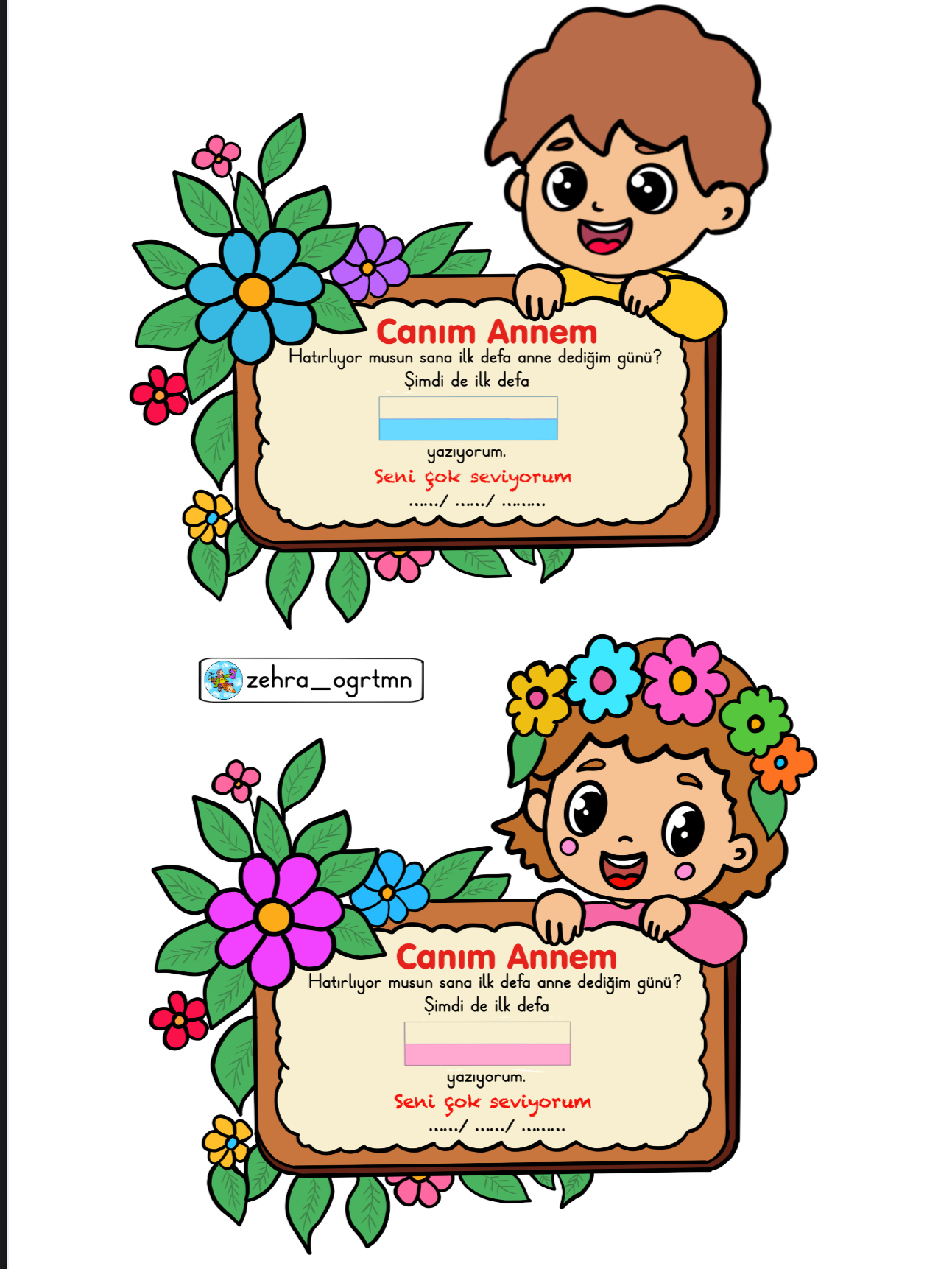 Anne Yazma Etkinliği Magnet