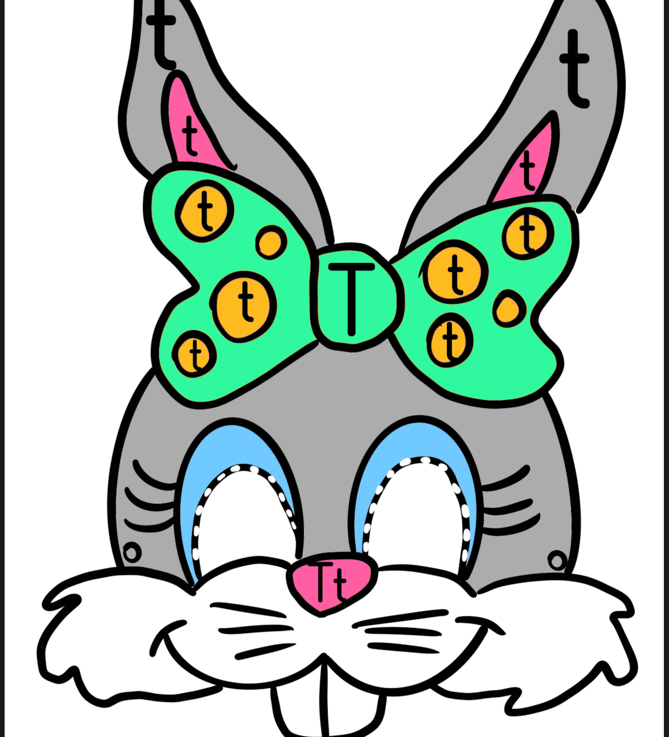 T Sesi Tavşan Maskesi