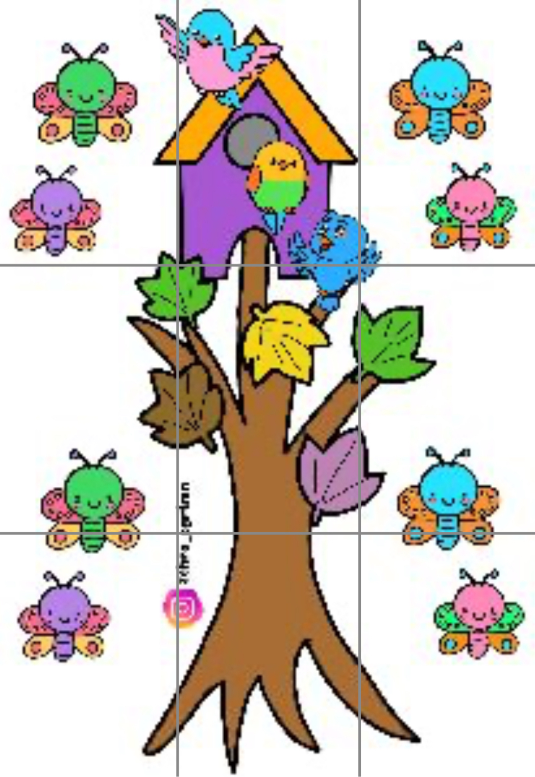 9 A4 Ağaç Görseli RENKLİ