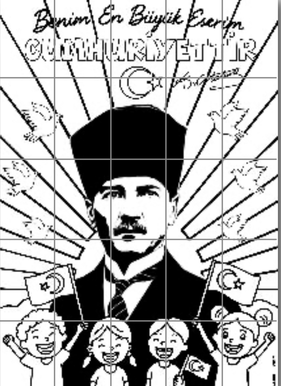 25 A4 Benim En Büyük Eserim Cumhuriyettir