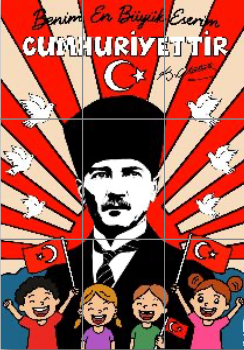 RENKLİ 9 A4 Benim En Büyük Eserim Cumhuriyettir