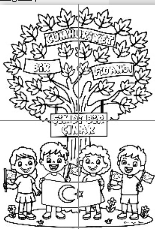 4 A4 Cumhuriyet Ağacı RENKSİZ