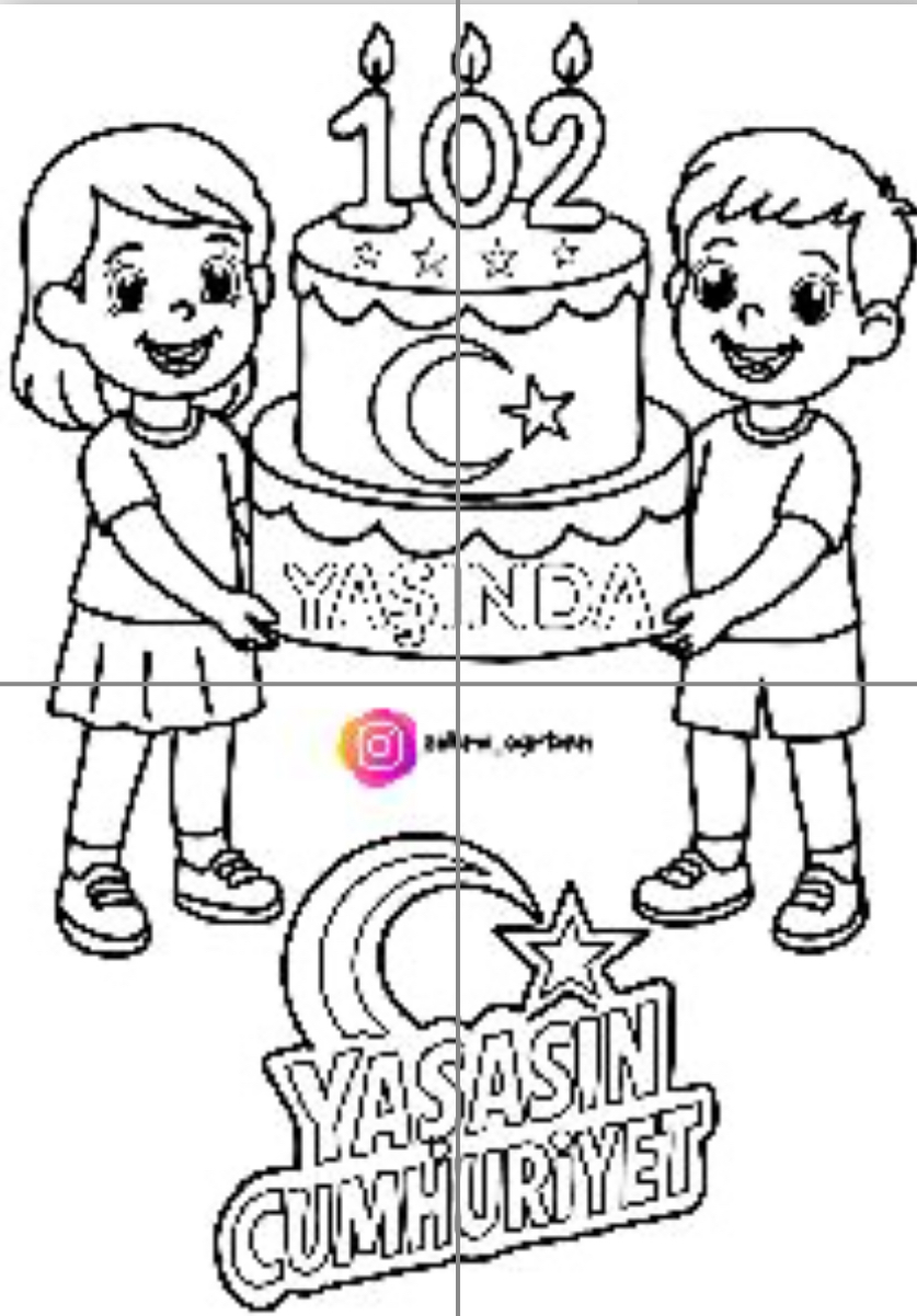 4 A4 102 Yaşında Pastası RENKSİZ