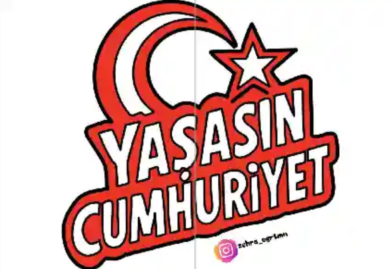 2 A4 Yaşasın Cumhuriyet RENKLİ