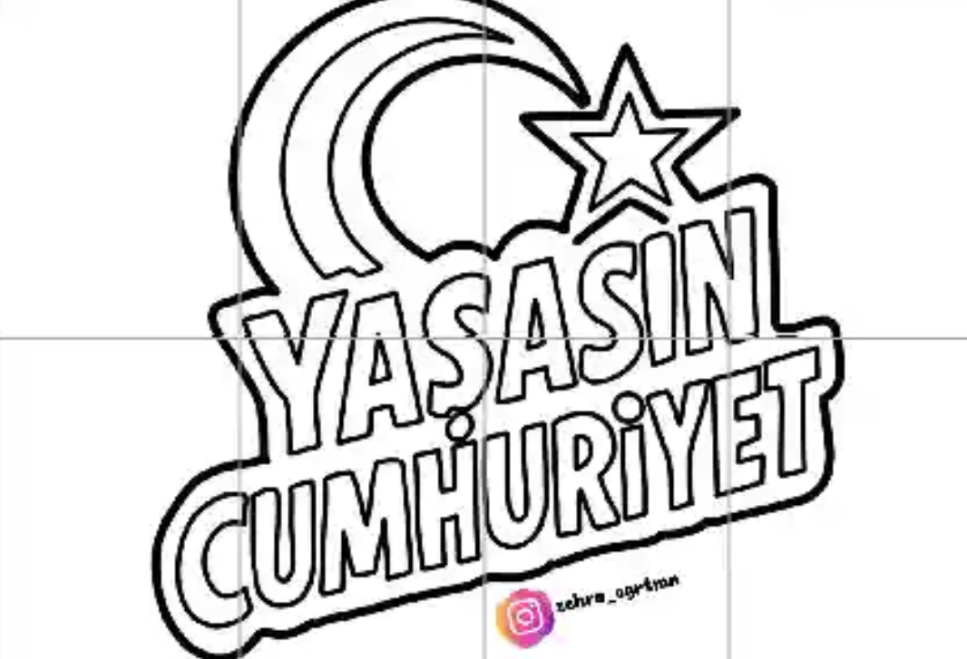 8 A4 Yaşasın Cumhuriyet RENKSİZ