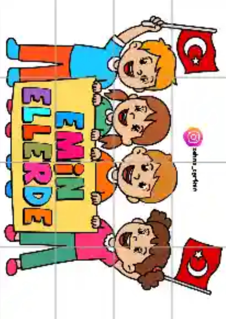 16 A4 Emin Ellerde Pankartı RENKLİ