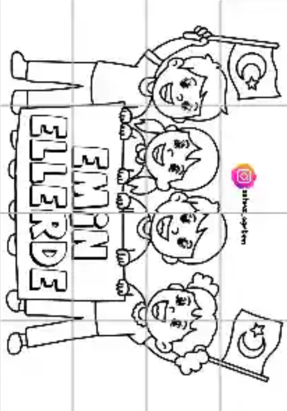 16 A4 Emin Ellerde Pankartı RENKSİZ