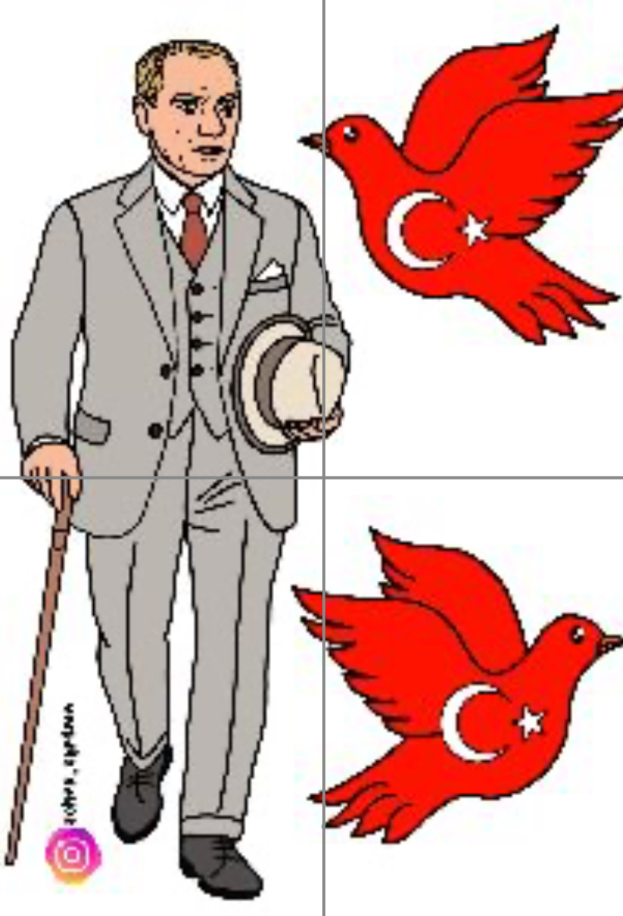 4 A4 Atatürk Görseli RENKLİ