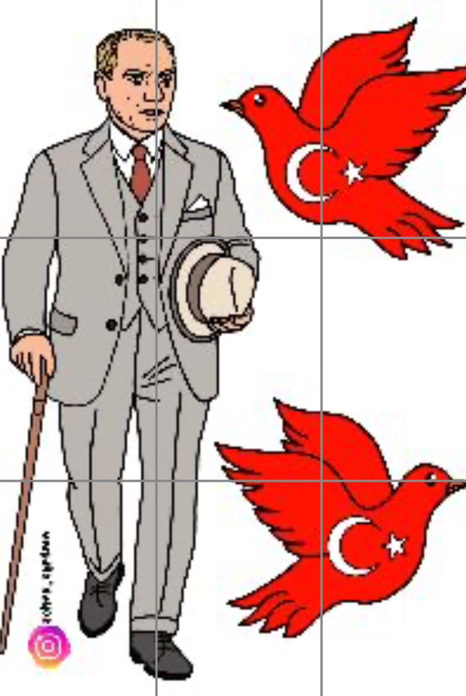 9 A4 Atatürk Görseli RENKLİ