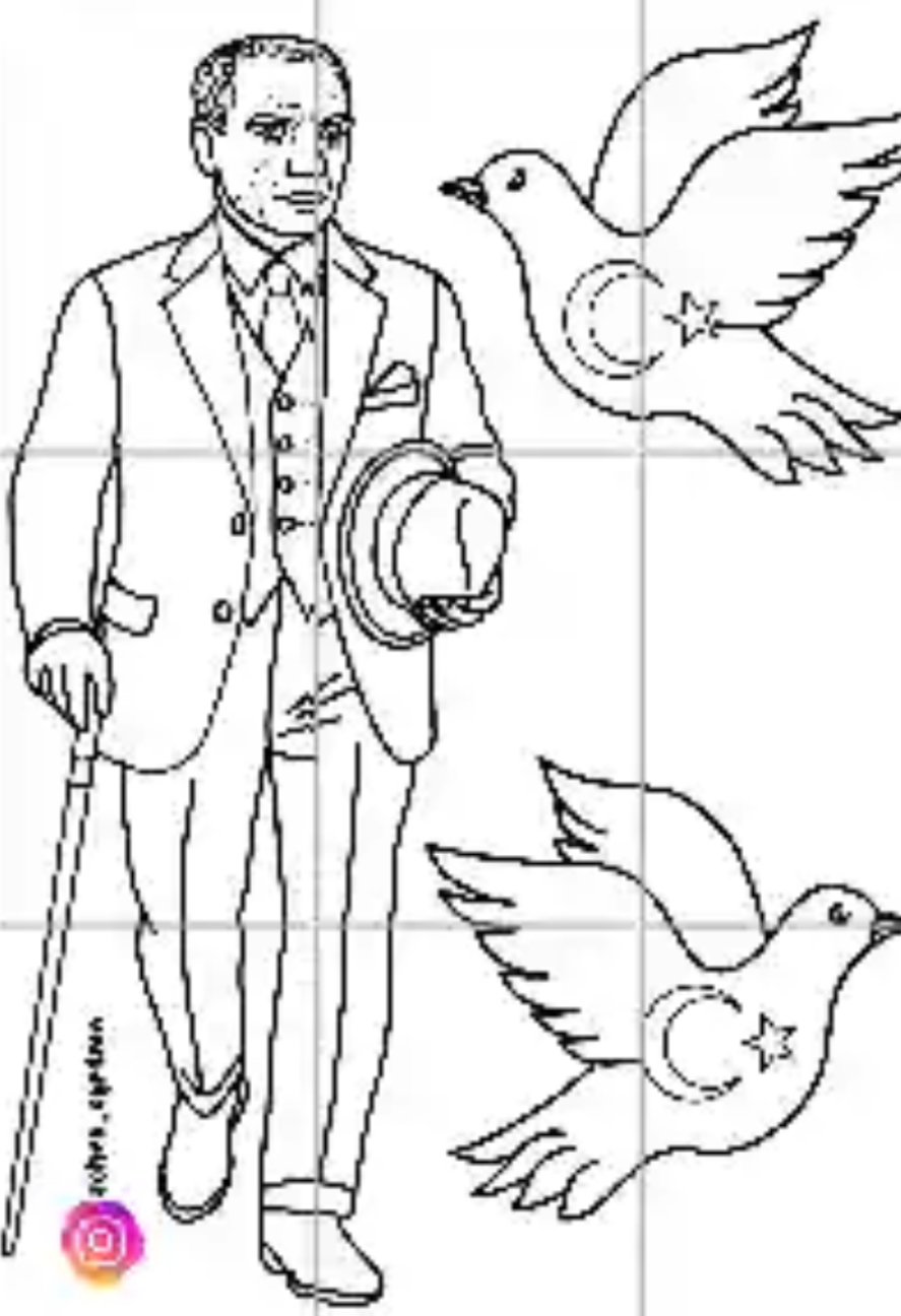 9 A4 Atatürk Görseli RENKSİZ